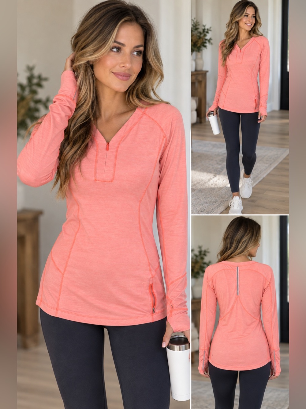 Lululemon- Love Some Run Long sleeve - Color Very Light Heathered
Flare Size 8